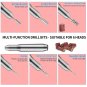 Nail Drill Set,Delifo Electric Portable Nail File Drills Kit with 6 Heads & 6 Sa