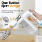 Hand Mixer Electric, 450W Kitchen Mixers with Scale Cup Storage Case, Turbo Boos