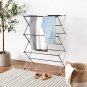 Foldable Laundry Rack for Air Drying Clothing - 41.8" X 29.5" X 14.5", Chrome