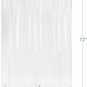 Clear Shower Curtain Liner, 72X72 Plastic Shower Curtain Liner, EVA Waterproof S