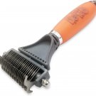 Dematting Comb with 2 Sided Professional Grooming Rake for Cats & Dogs