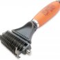 Dematting Comb with 2 Sided Professional Grooming Rake for Cats & Dogs