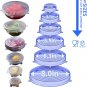 Silicone Stretch Lids, 18 Pack Reusable Silicone Lids, Silicone Bowl Covers, 6 S