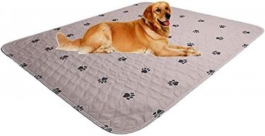 Washable Dog Pee Pads with Puppy Grooming Gloves,Puppy Pads,Reusable Pet Trainin