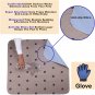 Washable Dog Pee Pads with Puppy Grooming Gloves,Puppy Pads,Reusable Pet Trainin