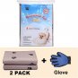 Washable Dog Pee Pads with Puppy Grooming Gloves,Puppy Pads,Reusable Pet Trainin