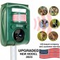 Broox 2023 Upgraded Solar Animal Repeller, Ultrasonic Repellent, Waterproof, Wir
