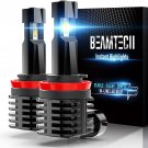 H11 LED Bulb, 12000LM 60W Fanless in Line H8 H9 6500K Xenon White