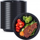 Reusable Plastic Plate, 9 Inch 3 Compartments 150 Pack Food Grade Material BPA F