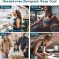 Portable Neck Fan,Hands Free Bladeless Fan,Cooling Personal Fan,3 Speeds Adjustm