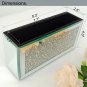 Mirrored Remote Holder, Wall Mounted Crush Diamond Bling Decoration Organizer St