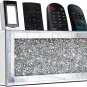 Mirrored Remote Holder, Wall Mounted Crush Diamond Bling Decoration Organizer St
