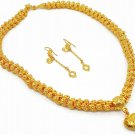 Heart Pikun Flower 22K 23K 24K Thai Baht Yellow Gold GP Necklace Pendant Jewelry