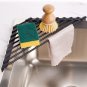Tomorotec Small Triangle Roll-Up Dish Drying Rack with Silicone Coating Stainles