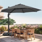 12 FT Cantilever Patio Umbrellas Outdoor Large Offset Umbrella W/ 36 Month Fade
