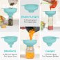 Wide Mouth Kitchen Funnel,  Food Grade Plastic Cooking Canning Funnel with 4 Siz