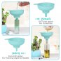 Wide Mouth Kitchen Funnel,  Food Grade Plastic Cooking Canning Funnel with 4 Siz
