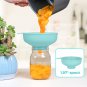 Wide Mouth Kitchen Funnel,  Food Grade Plastic Cooking Canning Funnel with 4 Siz