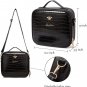 Travel Makeup Bag, Leather Makeup Train Case Cosmetic Organizer for Makeup Brush