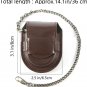 Pocket Watch Genuine Leather Case Protector Holder Waist Bag Timepiece General A