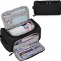 LABUK Big Capacity Pencil Case Black Cute Marker Pencil Pouch, Stationery Bag Sc