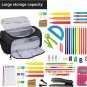 LABUK Big Capacity Pencil Case Black Cute Marker Pencil Pouch, Stationery Bag Sc