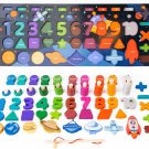 Montessori Number Puzzle for Toddler and Preschool Educational Math Learning Boa