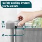 105 Inch Extra Wide Baby Gates for Large Openings, Retractable Baby Gates 35&acirc;�� Ta