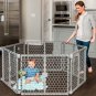 Plastic 192-Inch Super Wide Adjustable Baby Gate and Play Yard, 2-In-1, Bonus Ki