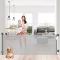 Retractable Baby Gate, Mesh Baby Extra Wide Gate,Extra Long Dog Gate, 37.4" Tall