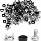 50 Pack Cage Nuts, Screws and Washers M6 X 16Mm Rack Mount & Washers for Rack Mo