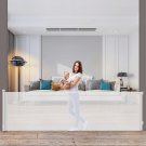 120 Inch Extra Wide Baby Gate for Large Opening Retractable Baby Gates for Doorw