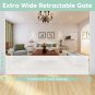 135 Inch Extra Wide Baby Gate Retractable Baby Gates for Kids Extra Long Baby Ga