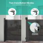 Retractable Baby Gate, Mesh Baby Gate or Mesh Dog Gate, 37.4" Tall, Extends up t