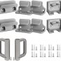 Retractable Baby Gate Replacement Parts Kit Grey Pet Gate Full Set Wall Mounting