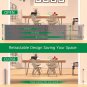 Retractable Baby Gates, 137 Inch Extra Wide Baby Gate for Stairs Retractable Bab