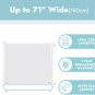 Retractable Baby Gate, 34" Tall, Extends to 71" Wide, Extra Wide Dog Gate Mesh P