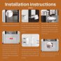 2Pcs Retractable Baby Gates for Doorways Stairs, ANEWSIR Dog Pet Gate for the Ho