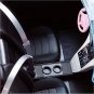 Barbie Toy Car, Bright Pink 2-Seater Convertible with Seatbelts and Rolling Whee