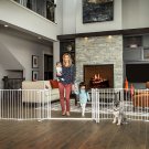 192-Inch Double Door Super Wide Adjustable Baby Gate and Play Yard, 4-In-1, Bonu