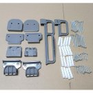 Grey Replacement Parts for  Baby Gate, Included 4X Wall Spacers, 2X Wall Bracket