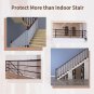 10Ft X 3Ft Baby Gate for Stairs, Banister Guard for Kids, Pets, Toys, Railing Sa