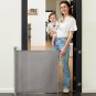 Auto Lock Retractable Baby Gate, Safety Gate for Baby and Pet, 33&acirc;�� Tall, Extends