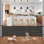 Retractable Baby Gates, 118 Inch Extra Wide Baby Gate for Large Openings, Mesh B