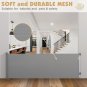 118 Inch Retractable Baby Gates Extra Wide, Large Opening Retractable Baby Gates