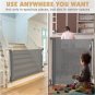 118 Inch Retractable Baby Gates Extra Wide, Large Opening Retractable Baby Gates