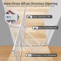 40.6"-29.7" Auto Baby Gate for Doorways, Small Baby Gate with Cat Door, Super Wi
