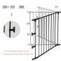120.5-Inch Metal Fireplace Fence Guard 5-Panel Baby Safety Gate/Barrier/Play Yar