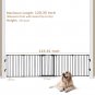 120.5-Inch Metal Fireplace Fence Guard 5-Panel Baby Safety Gate/Barrier/Play Yar