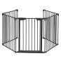 120.5-Inch Metal Fireplace Fence Guard 5-Panel Baby Safety Gate/Barrier/Play Yar